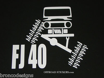 Toyota Land Cruiser - Flexing Crawler - FJ 40 Sticker/Decal - 14