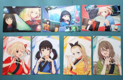 Lycoris Recoil X LAWSON 2023 Clear File Vol.1 Complete Set of 8