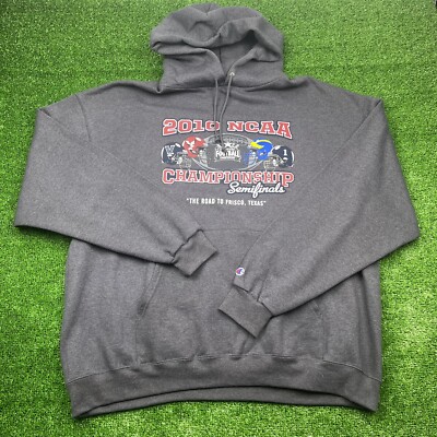 Champion NCAA 2010 - 2011 Division 1 Football Championship Grey Hoodie Men's XXL