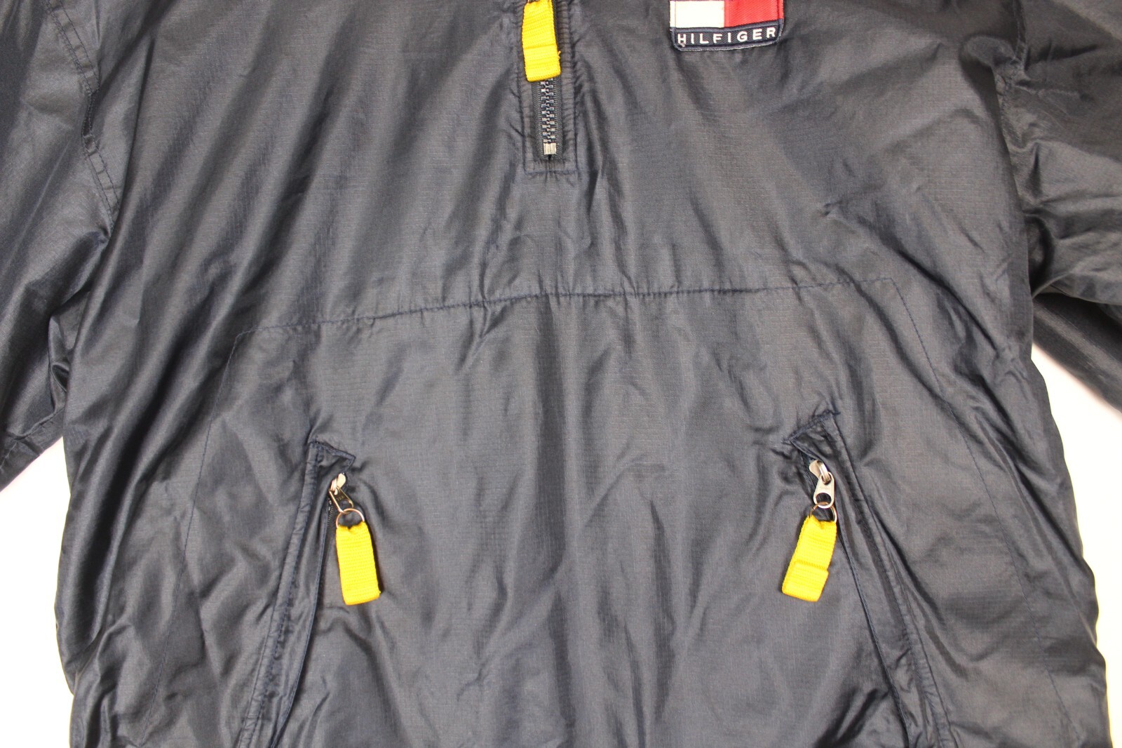 Rare Vintage Men's Tommy Hilfiger Reversible Pullover Coat Jacket 1990s Medium image 4