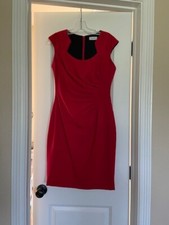 Calvin Klein sheath dress size 4 sheath - red
