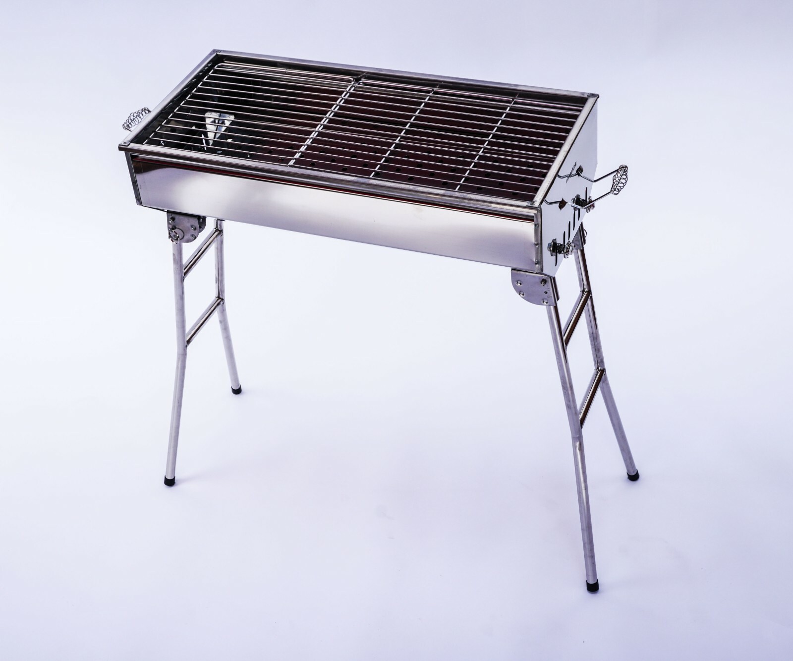 Stainless Steel Charcoal Grill Mangal BBQ Portable Shish Kebab Kabab