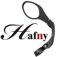 Hafny MR081 Adjustable Clamp-On Mirror Handlebar Bike Stainless Lens