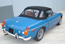 New Black Convertible Top Mgb 1971-80 W Zip Out Window Robbins Brand Made Usa