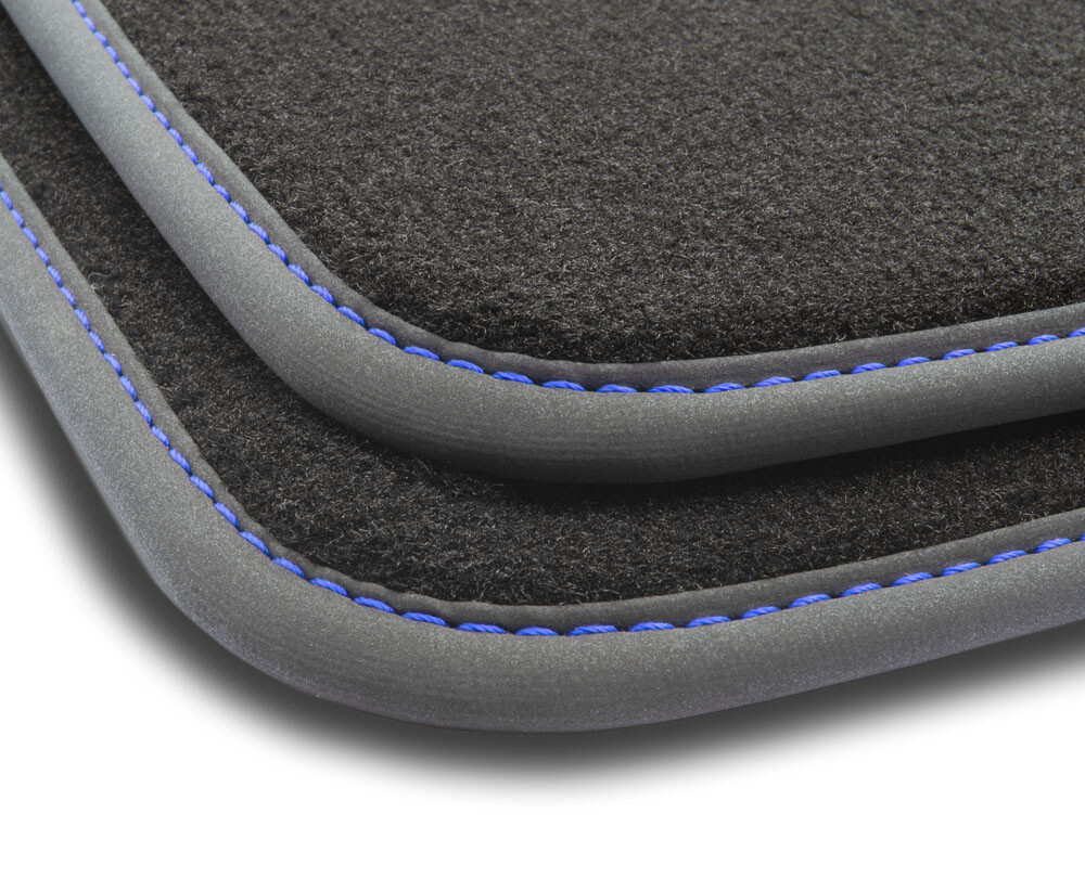 Tapis Citroen C4 Grand Picasso I évite l'usure de moquette velours bleu