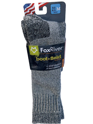Fox River Adult Gibraltar Boot + Field Extra-Heavyweight Merino Wool Socks Sz M