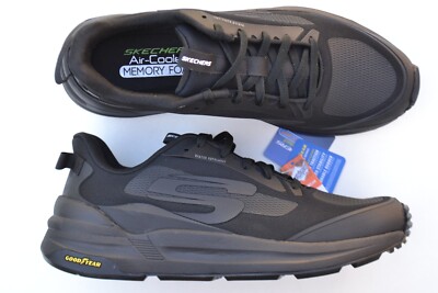 SKECHERS Herren wasserabweisende Laufschuhe GLOBAL JOGGER schwarz