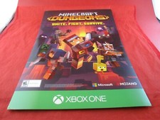 Minecraft Dungeons Xbox One Promotional Store Display Poster Sign Promo