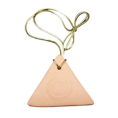 Mini Hanging Essential Oil Scent Diffuser Clay Triangle Spiral Aromatherapy 
