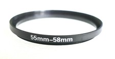 55-58mm Step-Up Adapter - 55mm-58mm Stepping Ring - NEW