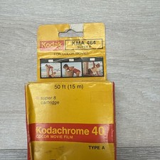 Kodachrome 40 Super 8 Color Movie Film Type A Cartridge 50 KMA464 Exp 1979