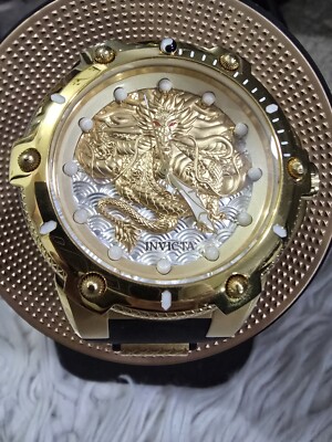 INVICTA SPEEDWAY 25777 GOLDEN DRAGON AUTOMATIC RARE DISCONTINUED 53mm. 