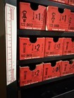 Vintage Pik A Nut Metal Display for Nuts & Bolts Man Cave w/56 Empty Boxes — photo 7