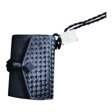 Inge Christopher Black Woven Evening Clutch New With Tags Vintage Classic