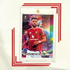 2024-25 Topps Chrome UEFA BRUNO FERNANDES White Noise Case Hit SSP