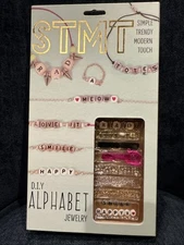 STMT Alphabet Jewelry Set Kit DIY by Horizon Group USA Design 10 Premium Pcs NIB