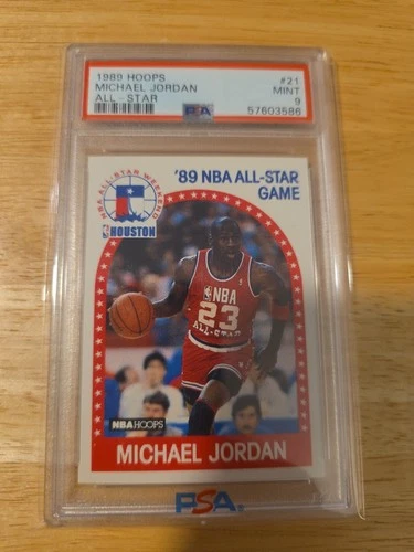 1989-90 NBA Hoops Michael Jordan #21 All-Star Game PSA 9 Chicago Bulls Card