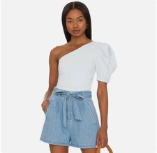 NWT Free People Somethin Bout You Bodysuit L New Blue Thong