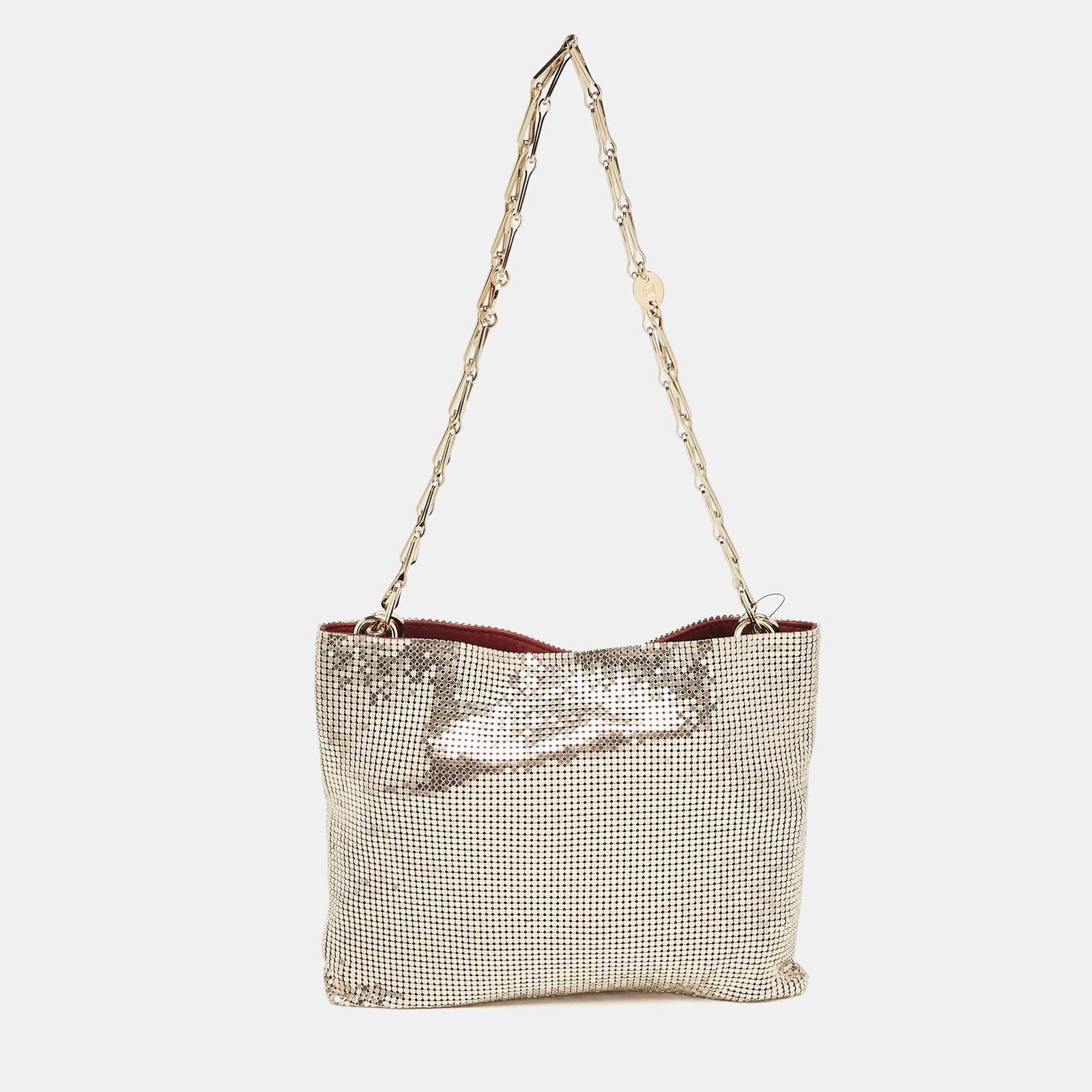 Paco Rabanne Gold Chainmail Clutch Bag
