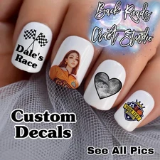 Custom Choose 5 Pics Waterslide Nail Art Decals Set Of 50 Instructions & Bonus