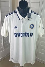 Adidas India Cricket Test Match Off White Jersey KF2527 - Men s Large - NWT 100