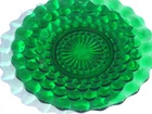 Vintage Anchor Hocking,  Forest Green Bubble 9 3/8" Dinner Plate