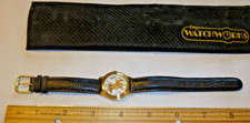 Timex Disney Simba The Lion King Watch 90s Black Leather Band Needs Battery Kids