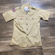 NWT Boy Scouts Of America Uniform Shirt Youth Large Nature Hiking Vintage 90 s