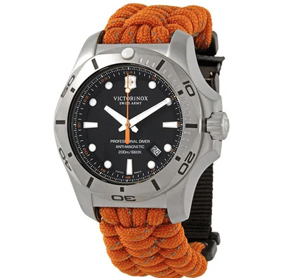  VICTORINOX I.N.O.X. Professional Diver 241845 Black Men's Watch New in Box 