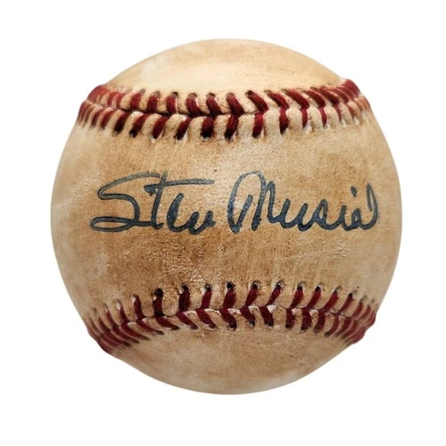 Stan Musial Autographed 1960s Baseball. Replica Licensed By Musial Estate