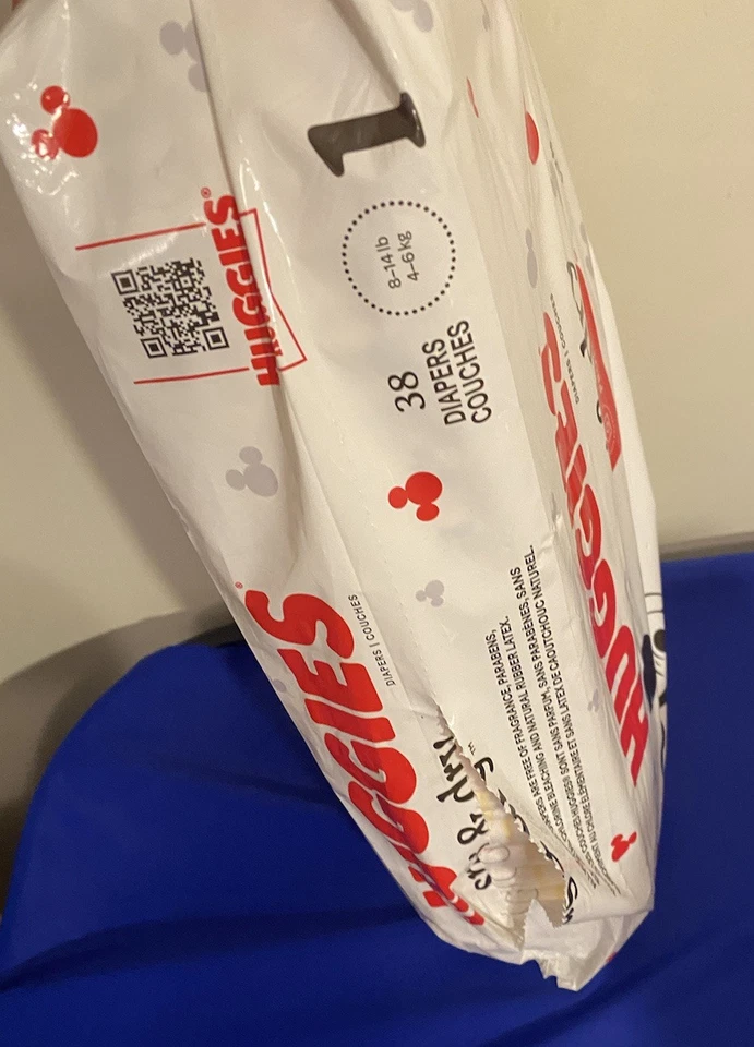 Pañales Huggies ajustados y secos 38 unidades talla 1 Disney Baby Mickey 8-14 libras Foto 4 de 4