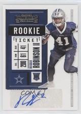 2020 Panini Contenders Rookie Ticket Reggie Robinson II #251 Auto 0yi8