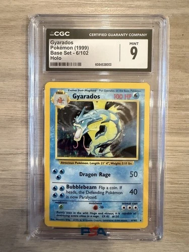 1999 Pokemon Gyarados CGC 9 Mint Holo #6 Base Set