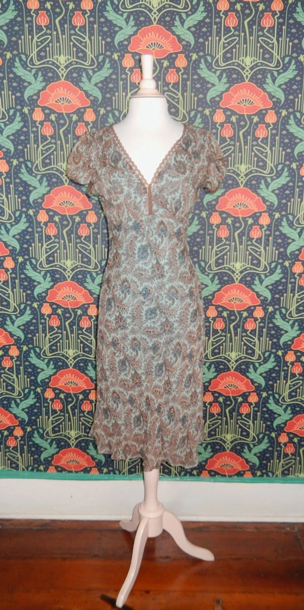 sachin and babi light blue dress 90s Empire Waist Dress