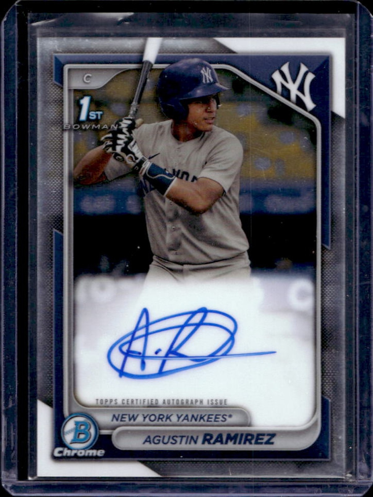 2024 Bowman Agustin Ramirez Chrome Auto 1st #CPA-AR Yankees