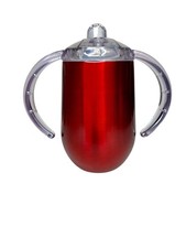 Sippy Cup - 10 oz stainless steel - no spill with handles - NEW IN BOX