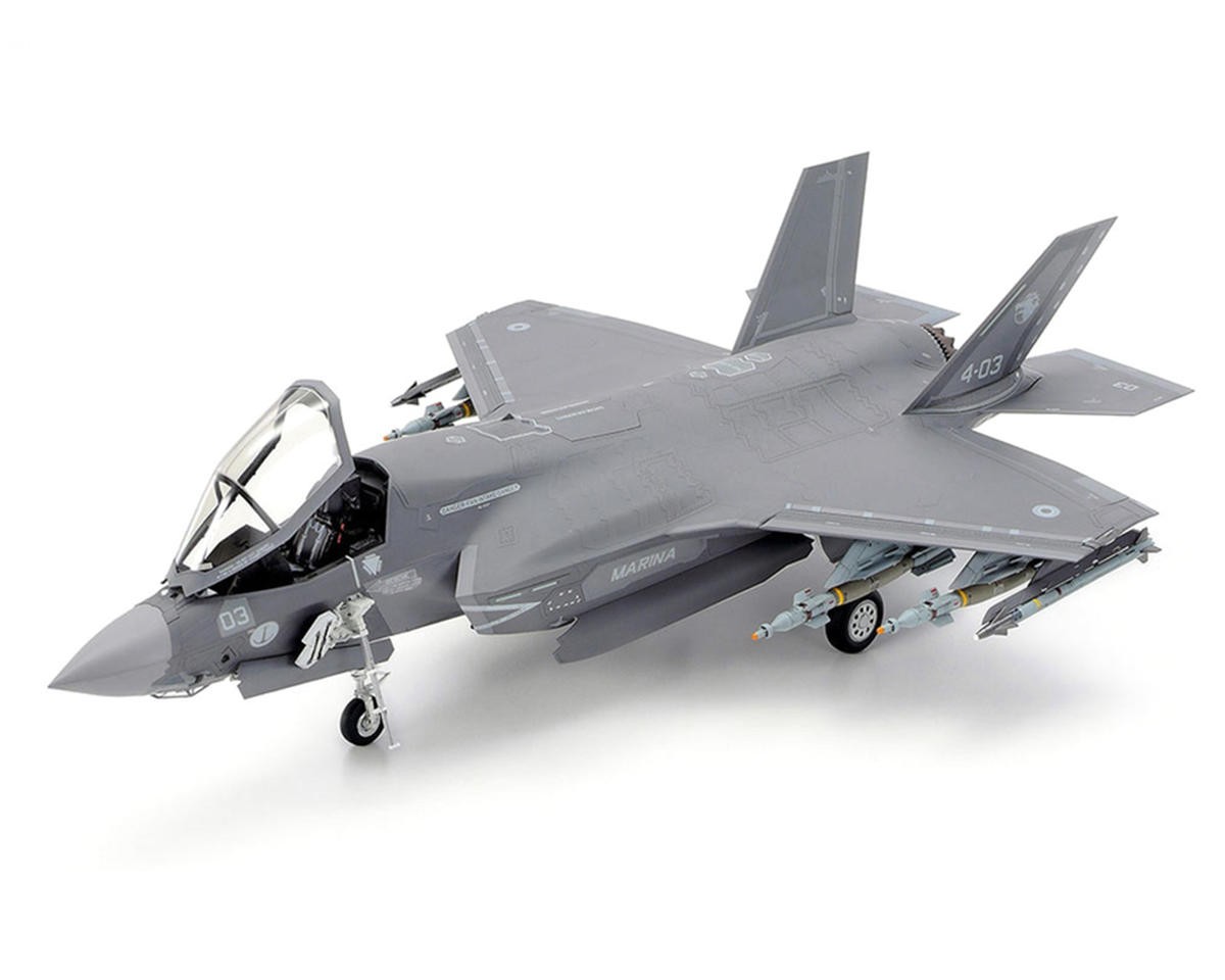 Tamiya 1/48 Lockheed Martin F-35 B Lightning II Model Airplane Kit [TAM61125]