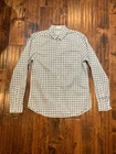 J. Crew Men's Bleecker Gingham Gray Button Up Shirt, Size M, NWT!