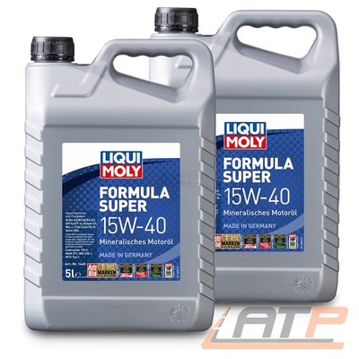 LIQUI MOLY 2x 5 L LITER FORMULA SUPER 15W-40 MOTOR-ÖL MOTOREN-ÖL