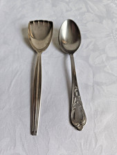 alt antik 2 filigrane Tee-L&ouml;ffel Zuckerl&ouml;ffel Historismus Jugendstil Biedermeier