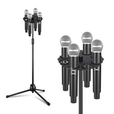 Multiple Microphone Holder Multi Mic Holder Wired and Cordless Dynamic for Music