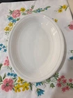 Fiesta Fiestaware Homer Laughlin Medium Oval Serving Platter White 11 1/2"