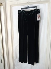 Sofia Vergara Women's black velvet wide-leg pants Size 12