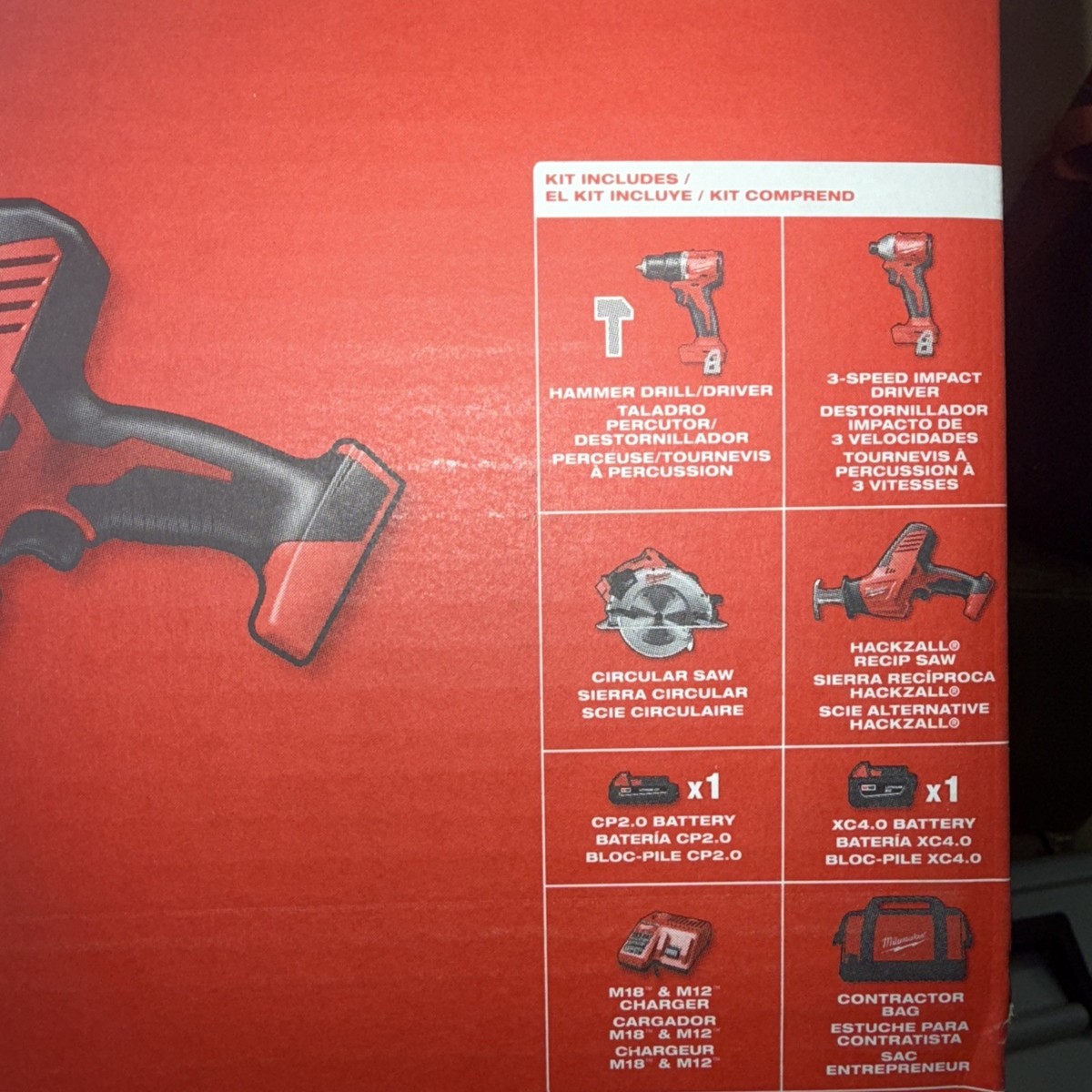【M289】まとめ売り Milwaukee Tool 3693-24Cx M18 4-Tool Combo Kit | eBay