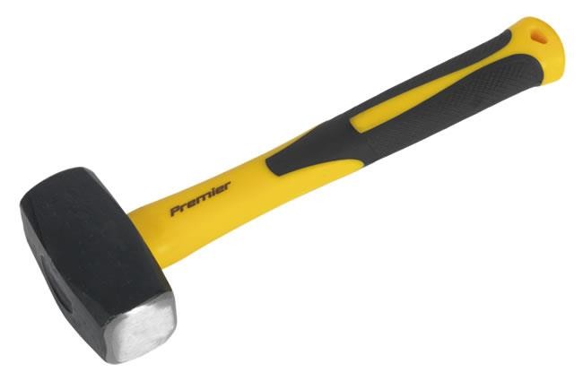 Sealey CHF251 Club Hammer 2.5Lb Fibreglass Shaft - Drop-Forged Carbon Steel Head - Shock-Absorbing Rubber Grip - Image 12