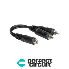 Hosa YRA-105 RCAF to Dual RCA Adapter ADAPTER - NEW - PERFECT CIRCUIT
