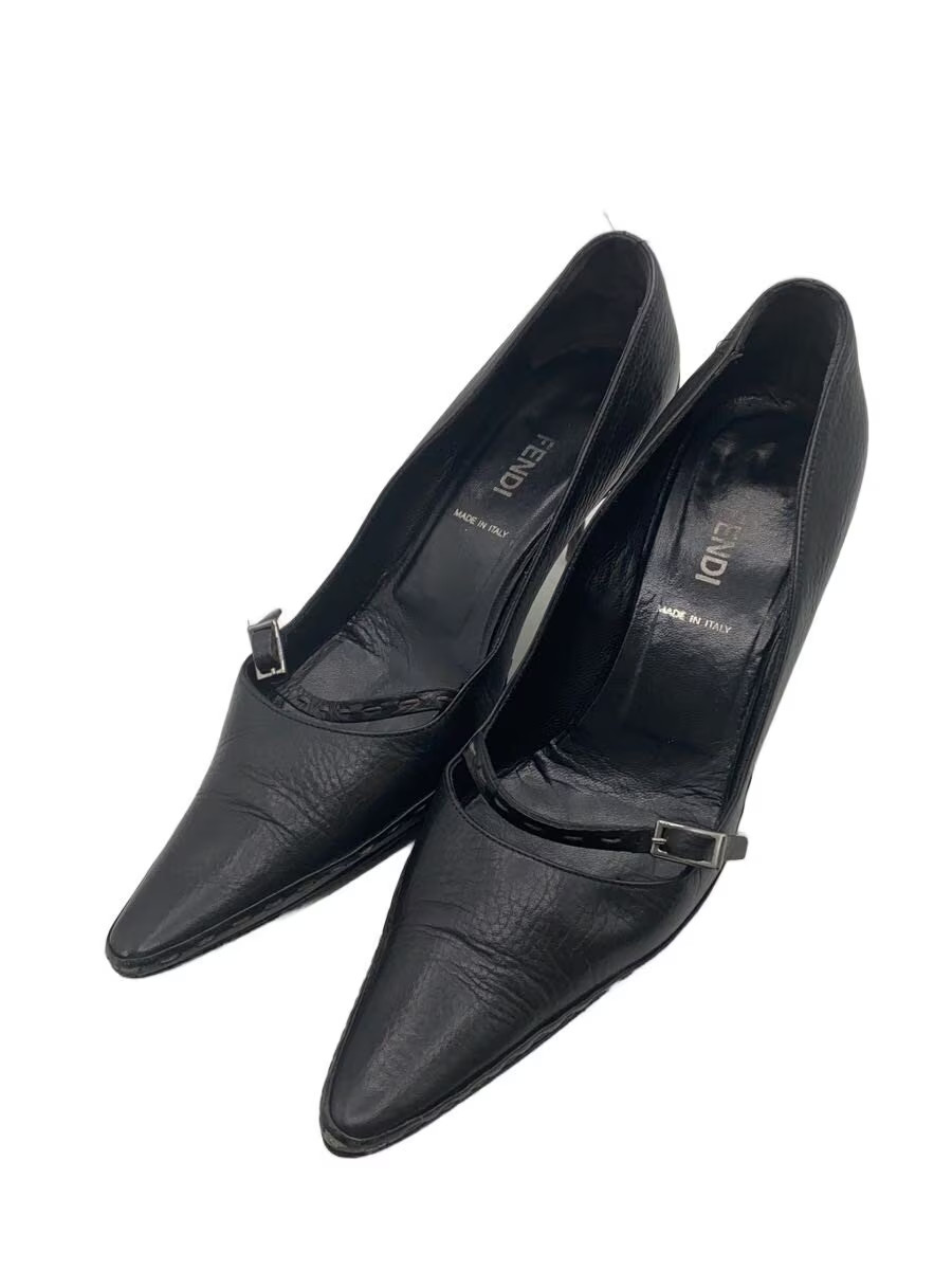 Fendi Pumps 37 Blk Leather Jli49 thumbnail 2