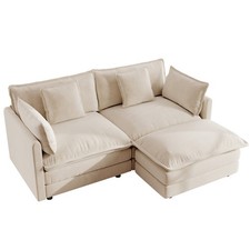2 Seater Loveseat Sofa Sectional Couch Bedroom Chenille Living Room Soft Sofa US