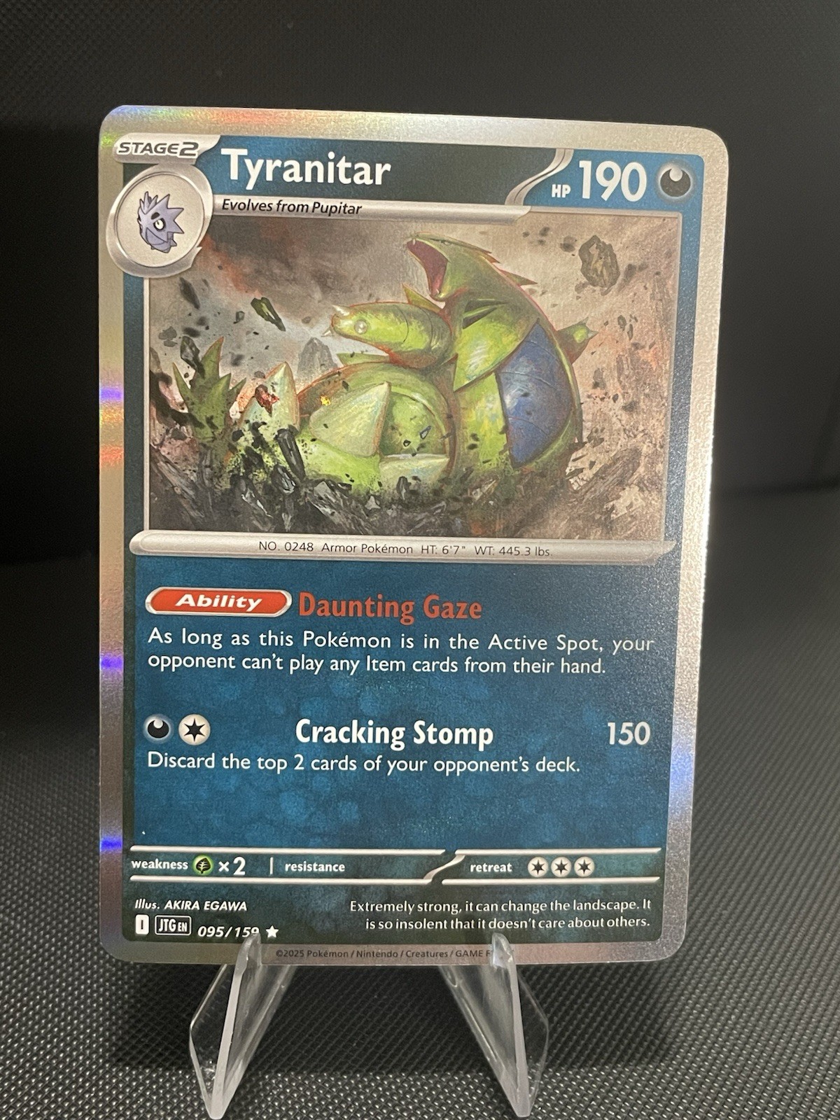 Tyranitar (095/159) Reverse Holo Journey Together - Near Mint - Scarlet & Violet