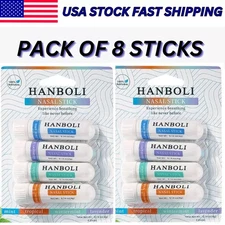 New Nasal Stick 8 Pack | Enhance Breathing + Boost Focus | Breathe Vapor HANBOLI